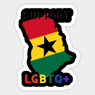 Support LGBTQ+ Ghana Sticker